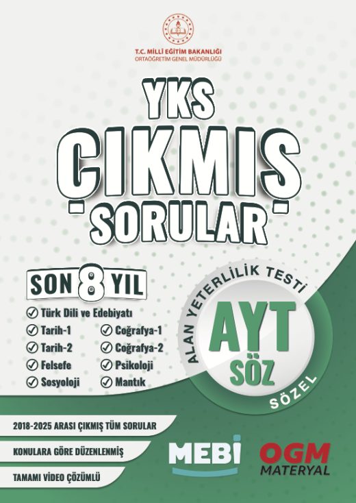 YKS Çıkmış Sorular (2018–2025) – AYT SÖZ